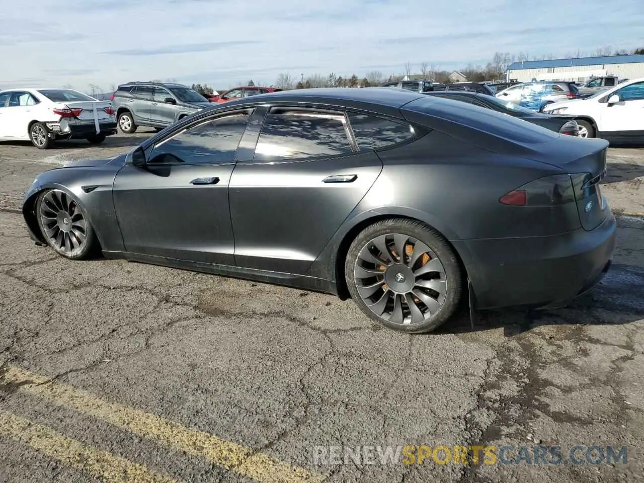2 Фотография поврежденного автомобиля 5YJSA1E50MF436712 TESLA MODEL S 2021