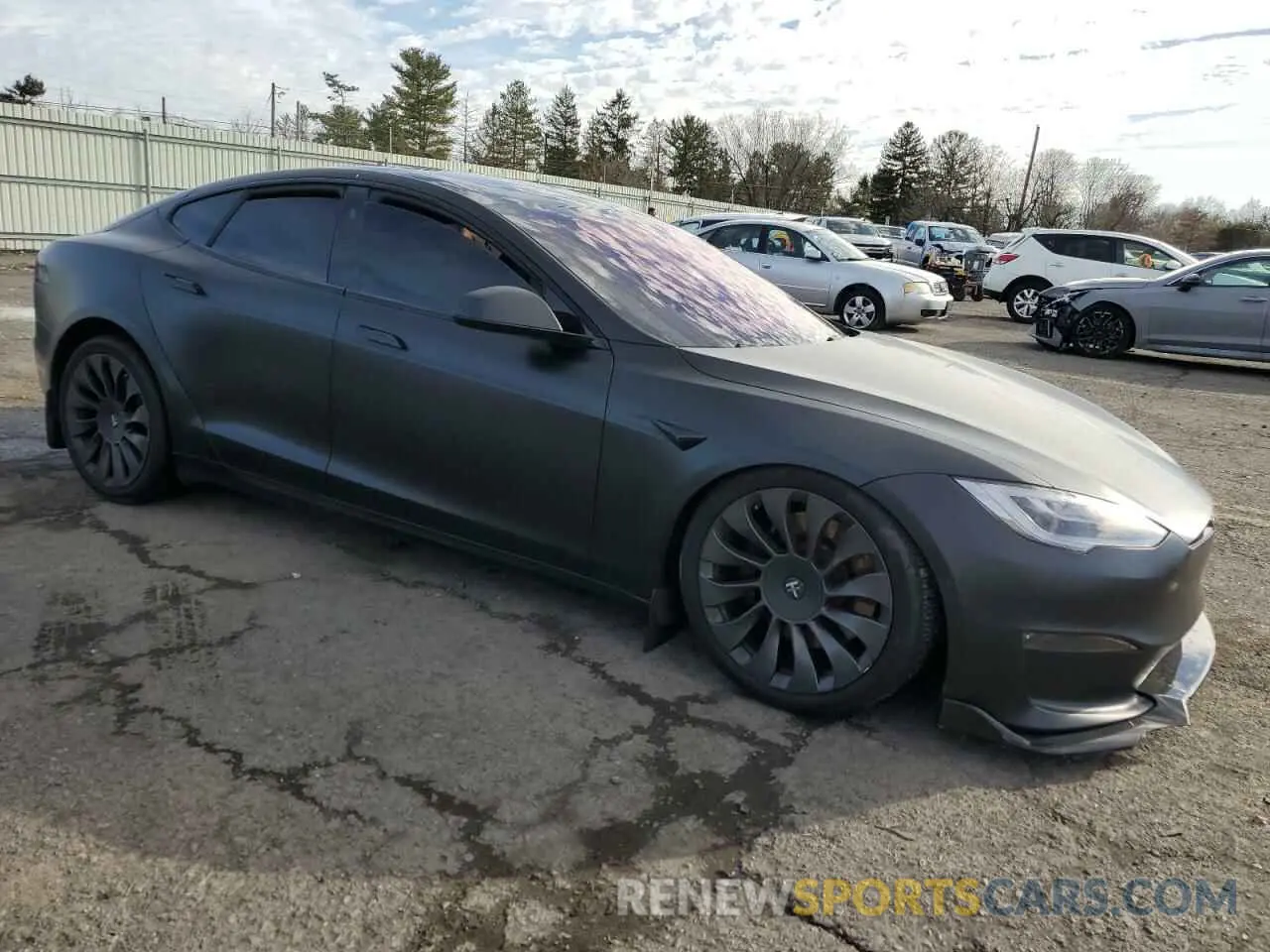 4 Фотография поврежденного автомобиля 5YJSA1E50MF436712 TESLA MODEL S 2021