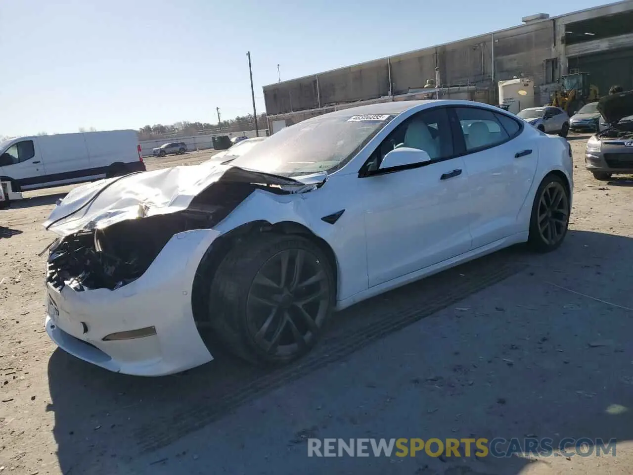 1 Фотография поврежденного автомобиля 5YJSA1E50MF452683 TESLA MODEL S 2021