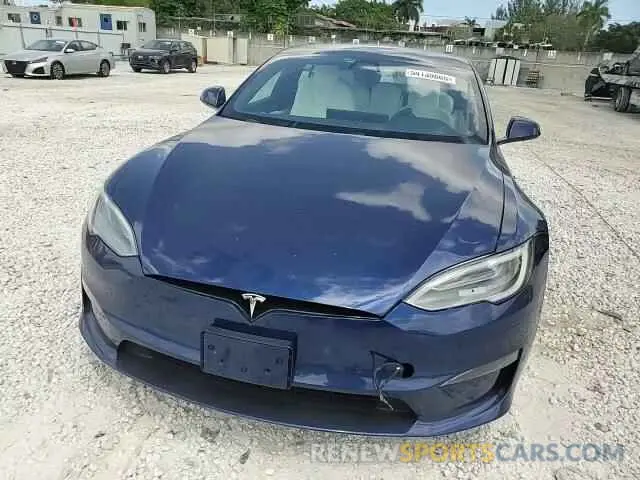 14 Photograph of a damaged car 5YJSA1E50MF452893 TESLA MODEL S 2021