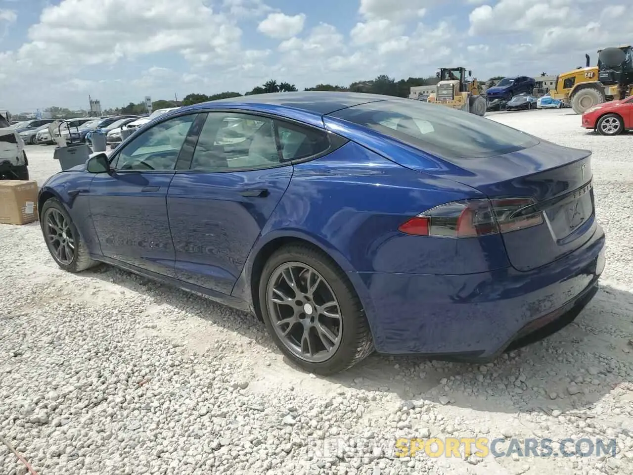 2 Photograph of a damaged car 5YJSA1E50MF452893 TESLA MODEL S 2021