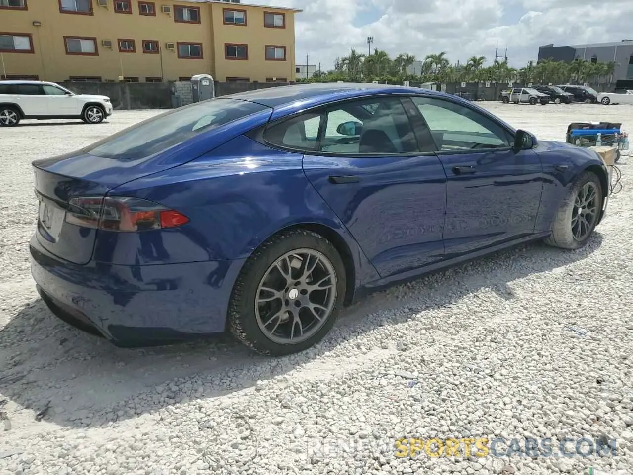 3 Photograph of a damaged car 5YJSA1E50MF452893 TESLA MODEL S 2021