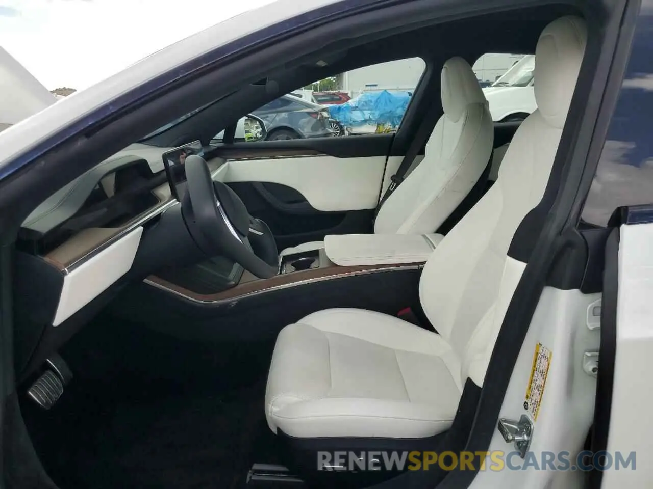 7 Photograph of a damaged car 5YJSA1E50MF453591 TESLA MODEL S 2021