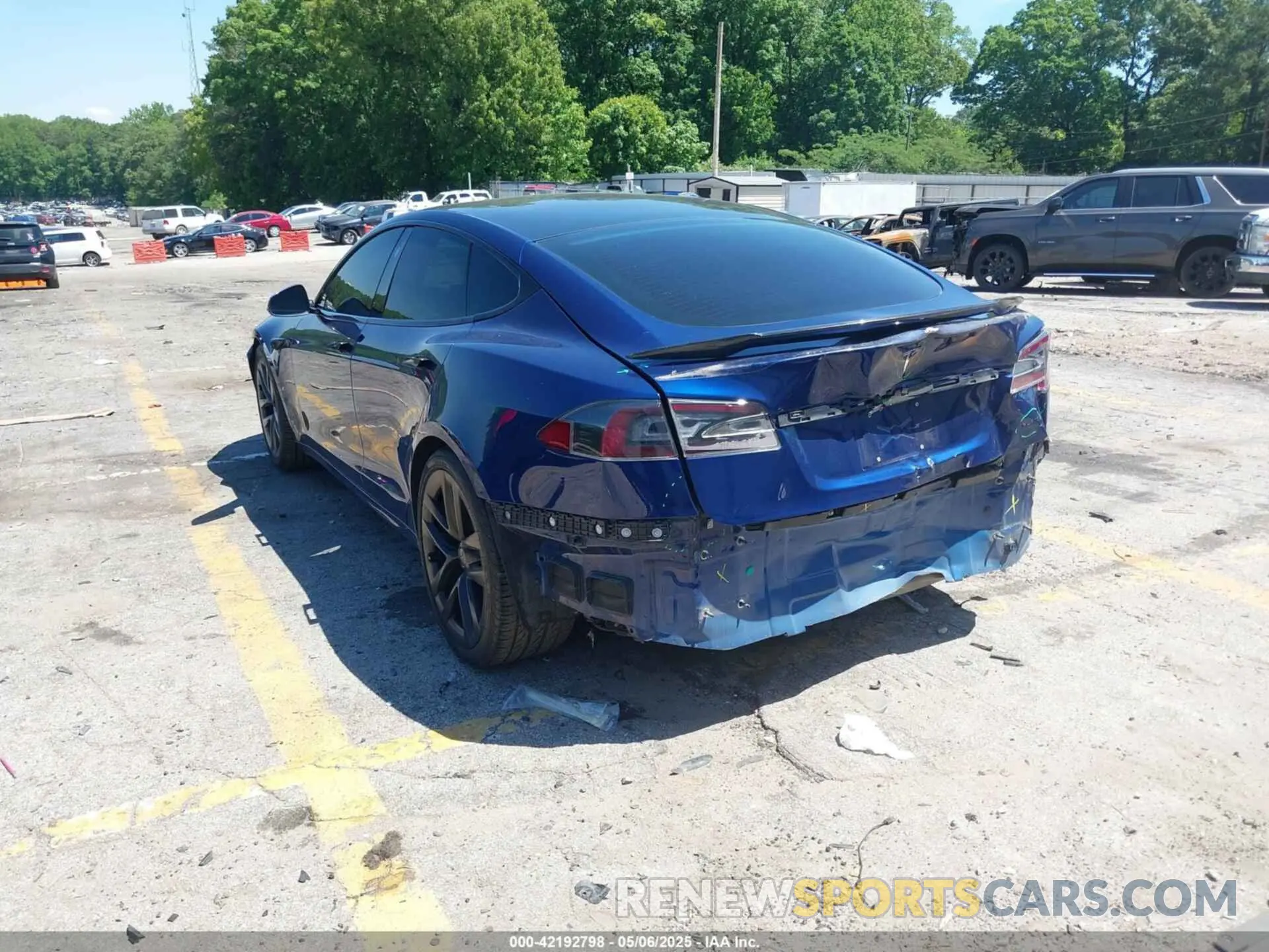 3 Photograph of a damaged car 5YJSA1E51MF428506 TESLA MODEL S 2021