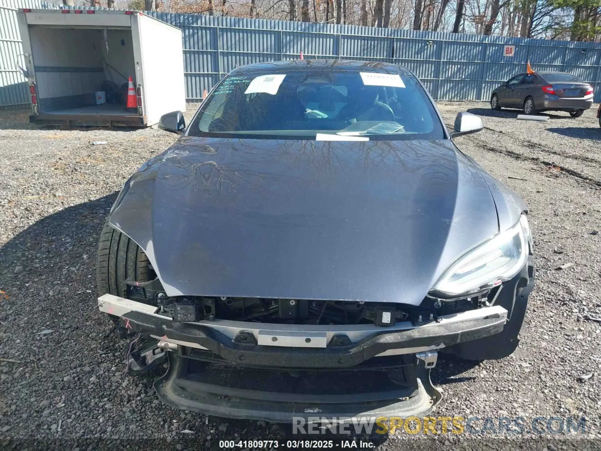 12 Photograph of a damaged car 5YJSA1E52MF428370 TESLA MODEL S 2021