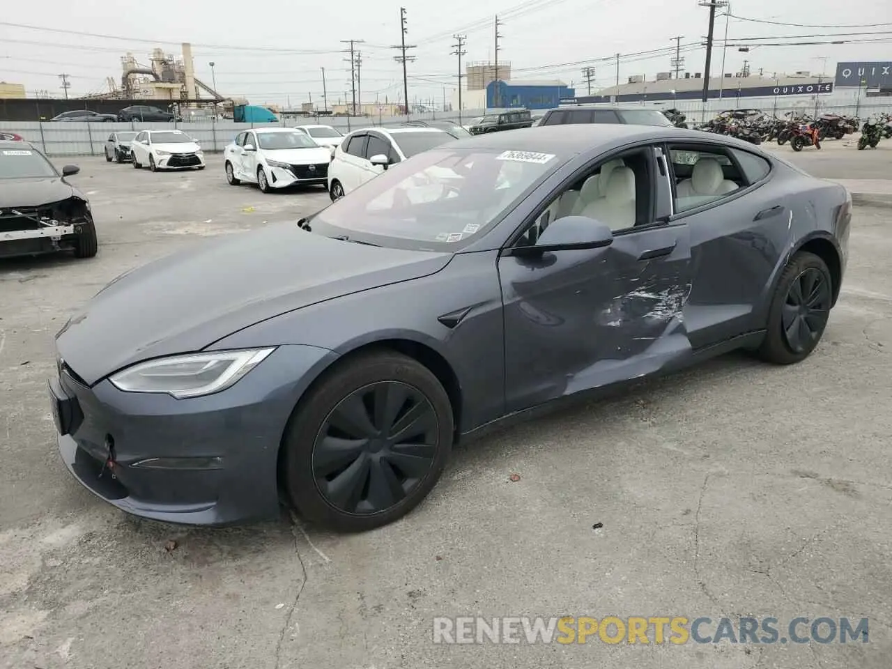 1 Фотография поврежденного автомобиля 5YJSA1E52MF451499 TESLA MODEL S 2021
