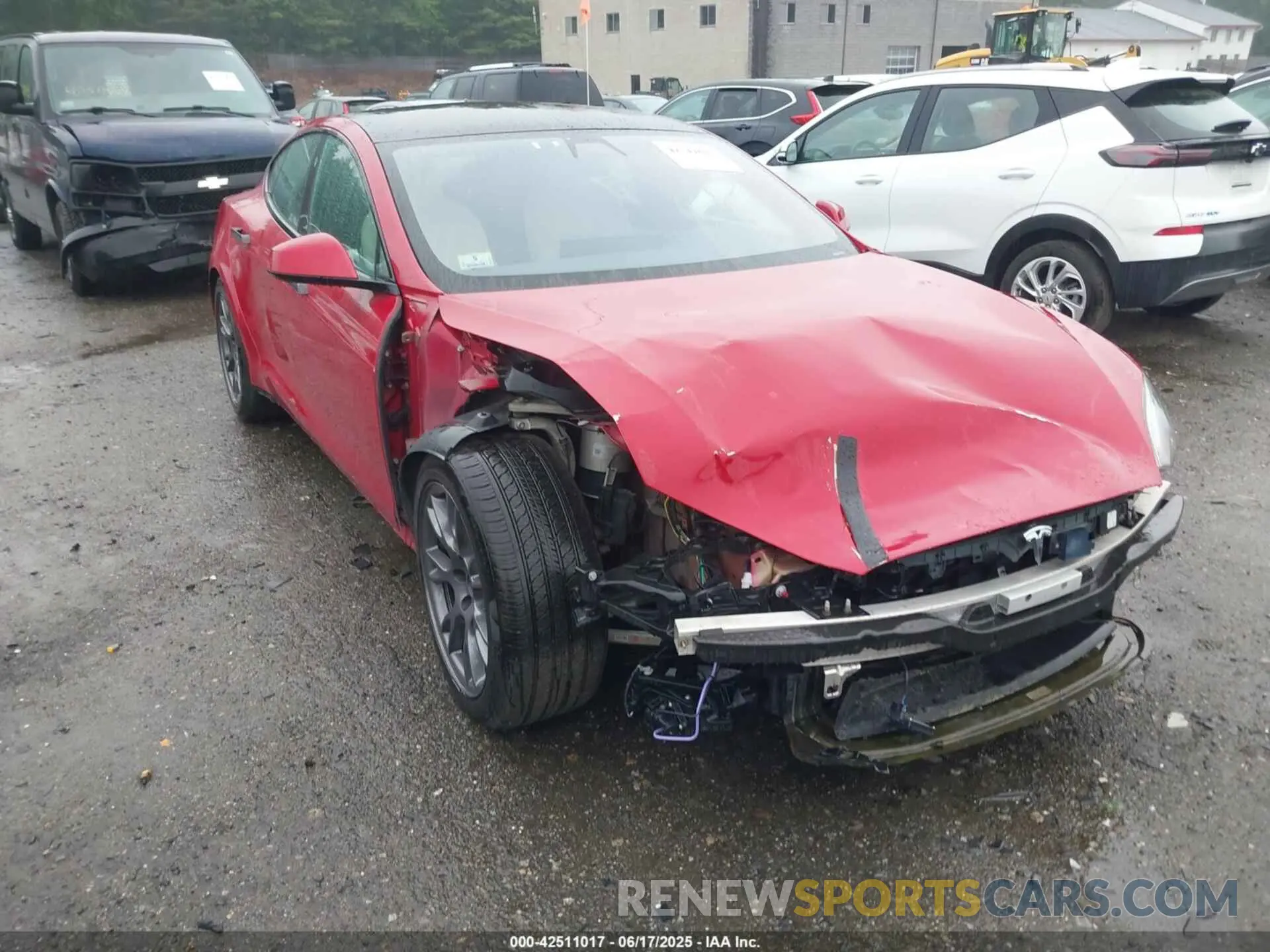 1 Фотография поврежденного автомобиля 5YJSA1E53MF428488 TESLA MODEL S 2021