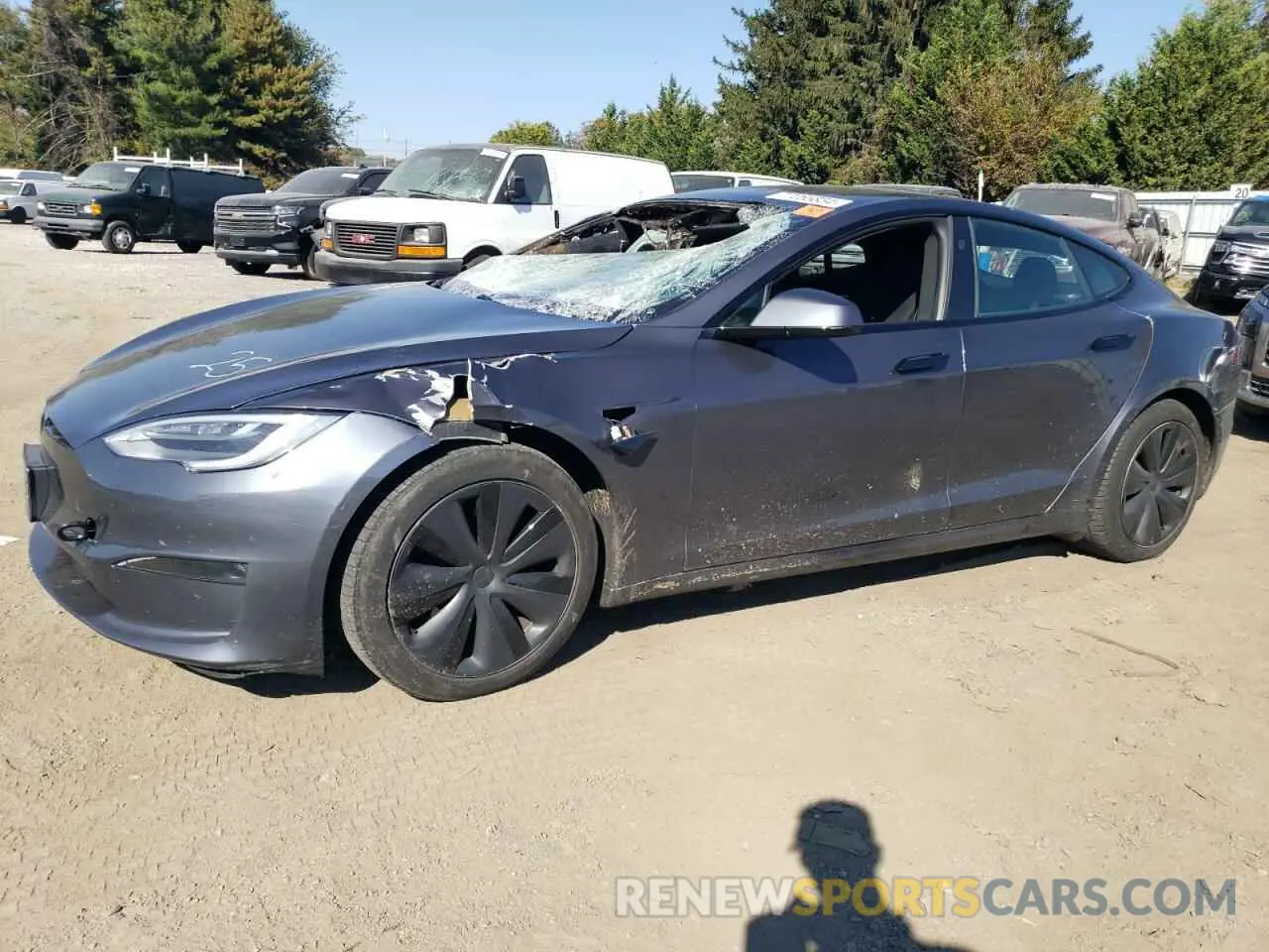 1 Фотография поврежденного автомобиля 5YJSA1E54MF456512 TESLA MODEL S 2021