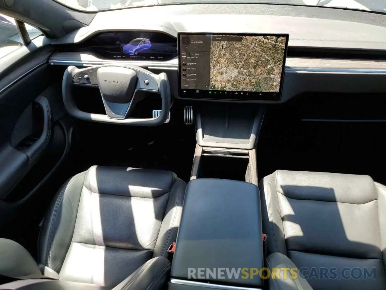 8 Photograph of a damaged car 5YJSA1E56MF456558 TESLA MODEL S 2021