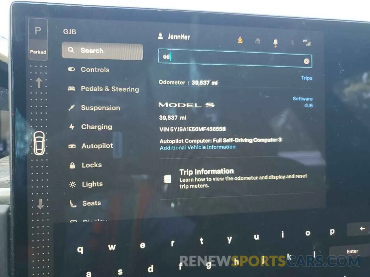 9 Photograph of a damaged car 5YJSA1E56MF456558 TESLA MODEL S 2021
