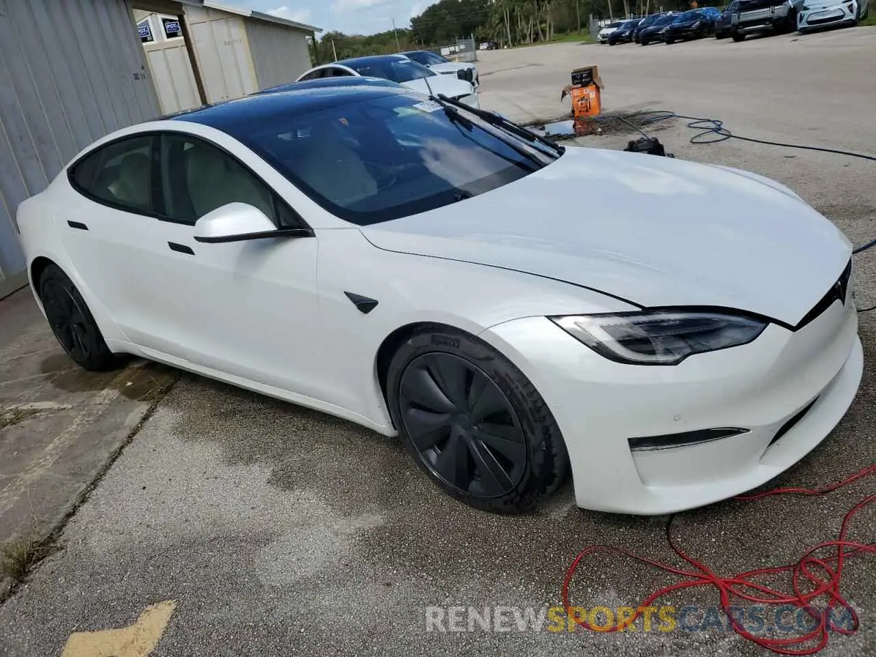 4 Фотография поврежденного автомобиля 5YJSA1E57MF453359 TESLA MODEL S 2021