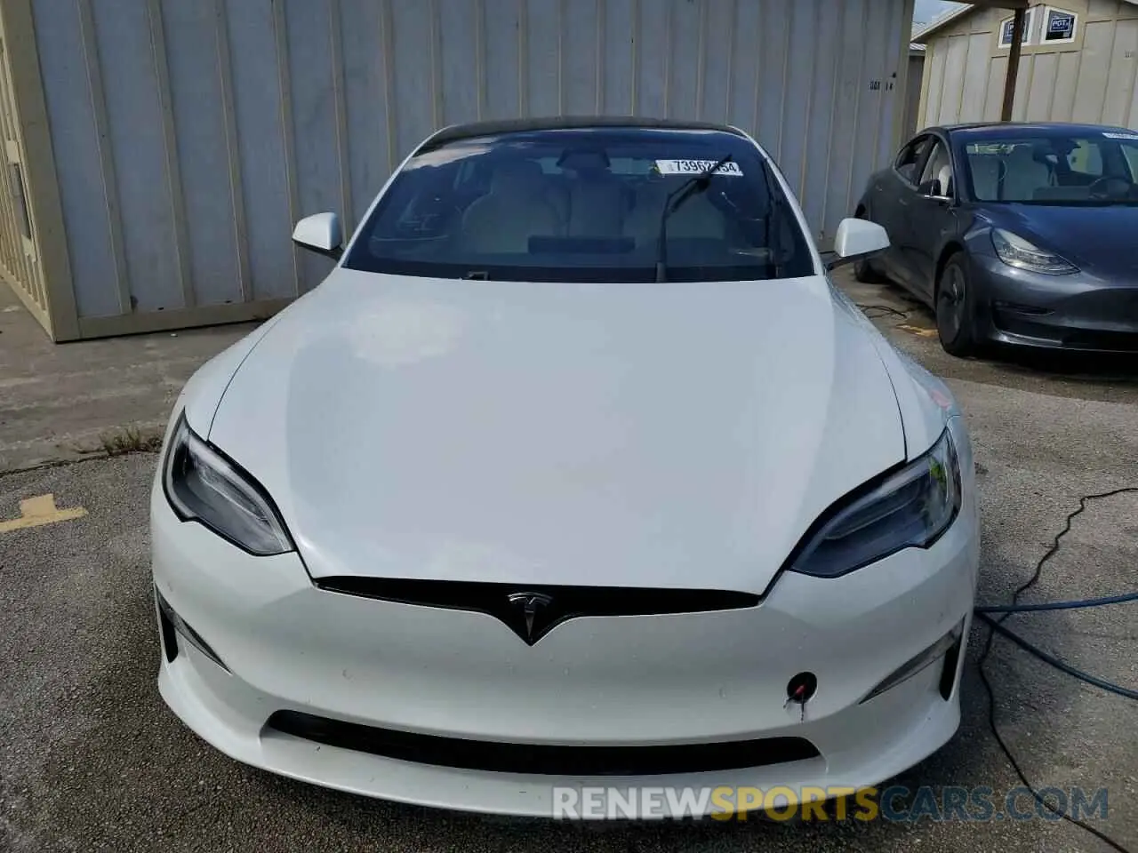 5 Фотография поврежденного автомобиля 5YJSA1E57MF453359 TESLA MODEL S 2021