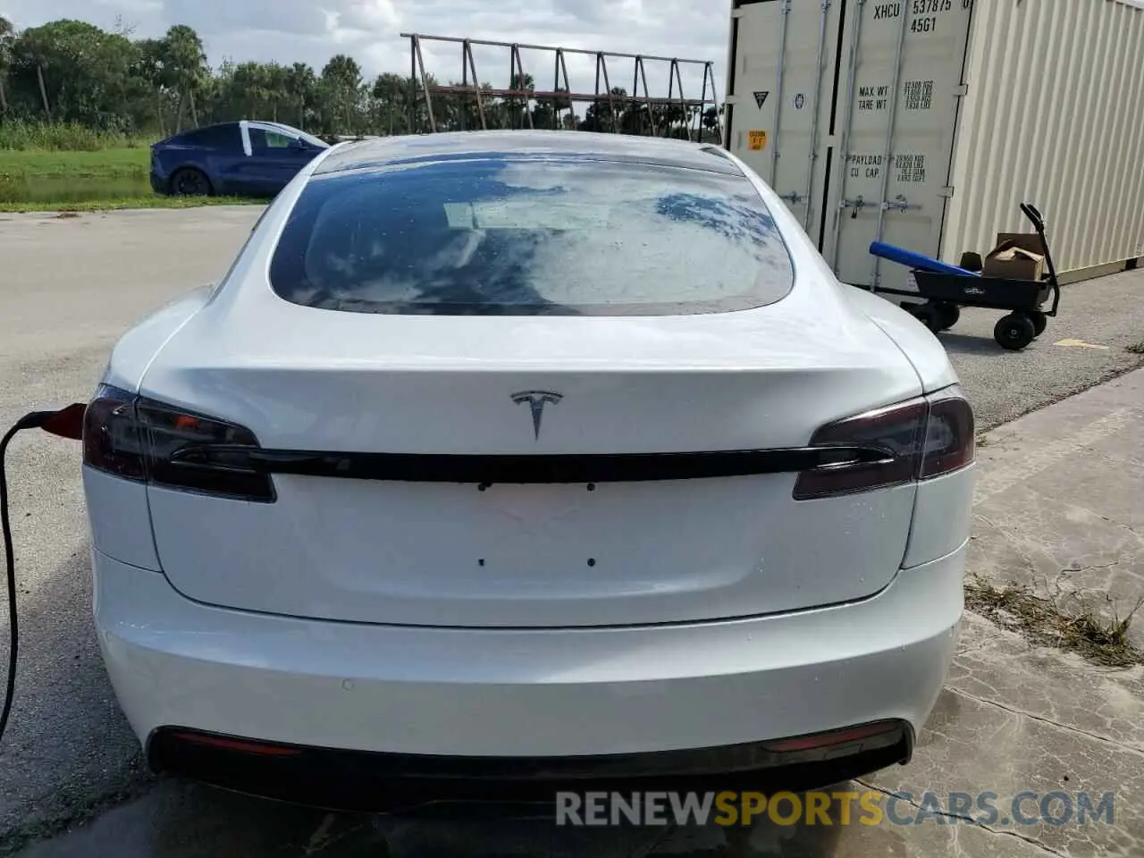 6 Фотография поврежденного автомобиля 5YJSA1E57MF453359 TESLA MODEL S 2021