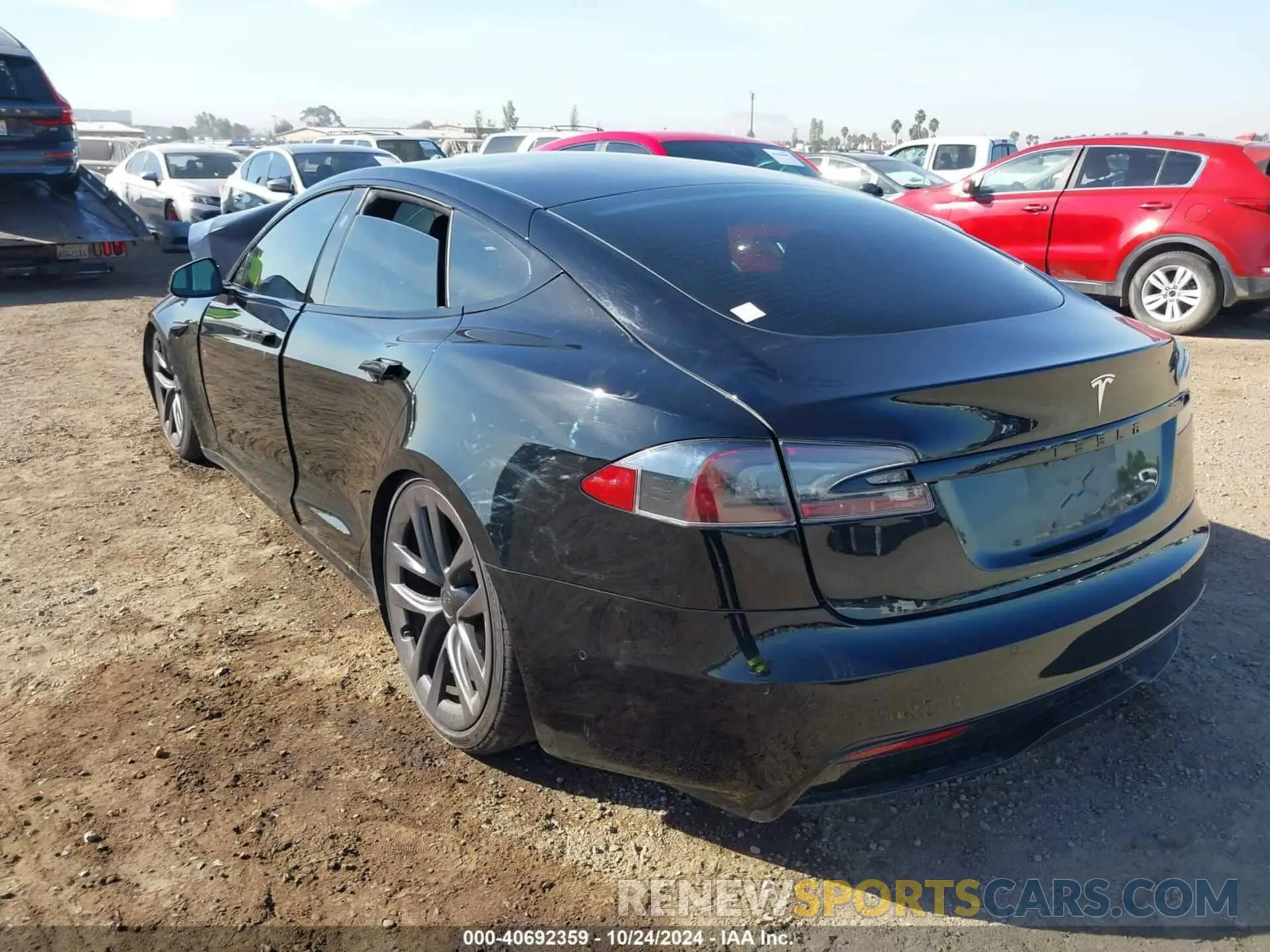 3 Photograph of a damaged car 5YJSA1E58MF429555 TESLA MODEL S 2021