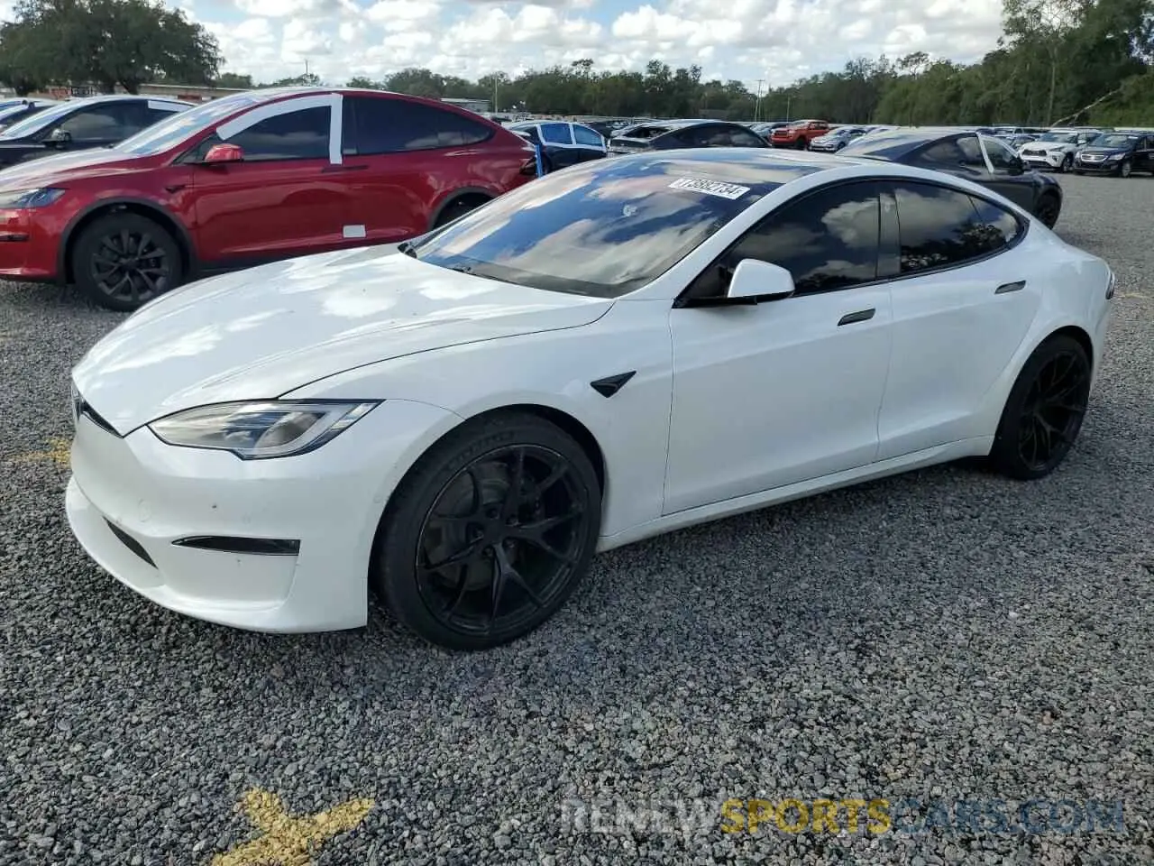 1 Фотография поврежденного автомобиля 5YJSA1E60MF439859 TESLA MODEL S 2021