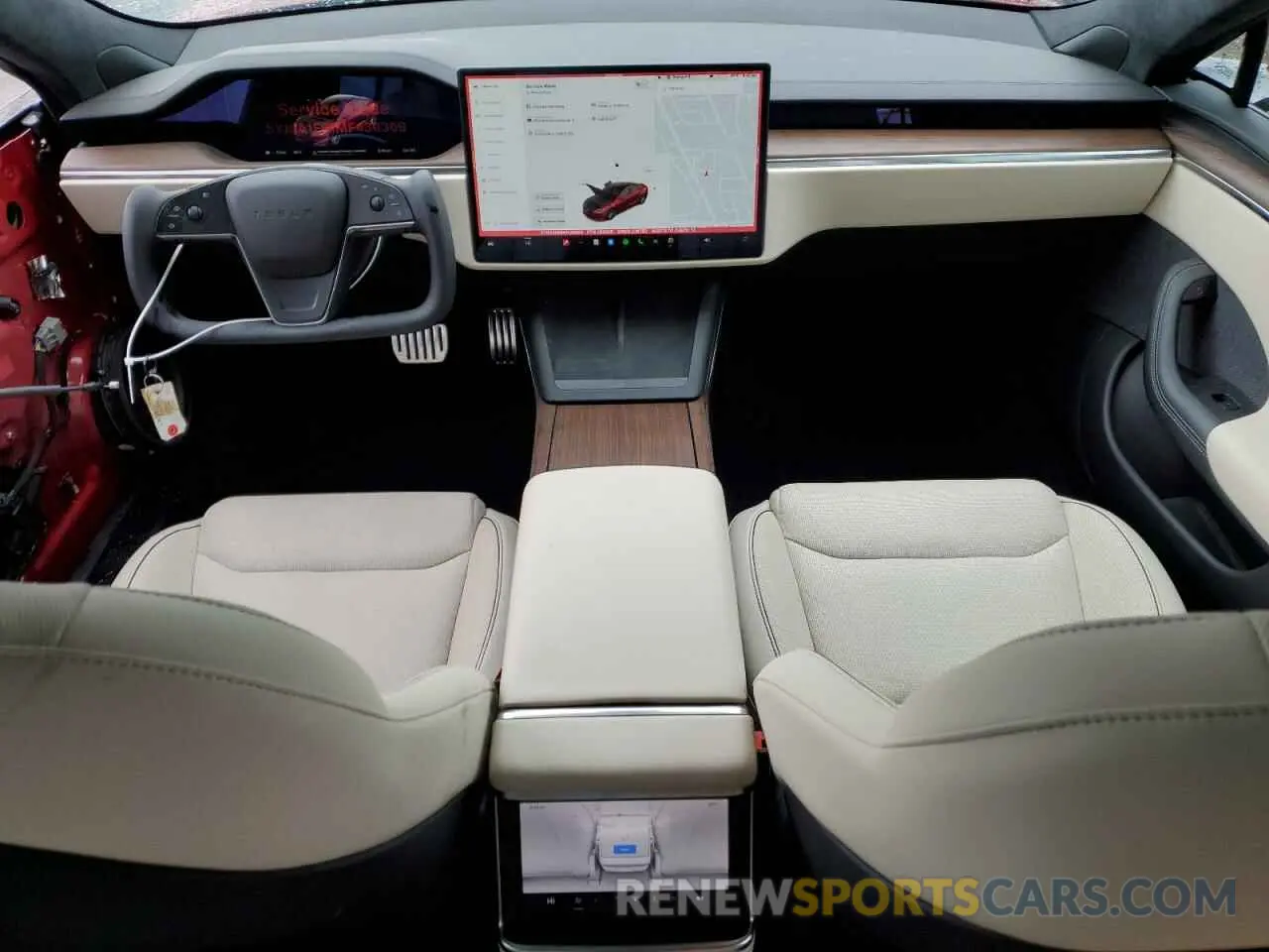 8 Photograph of a damaged car 5YJSA1E61MF436369 TESLA MODEL S 2021