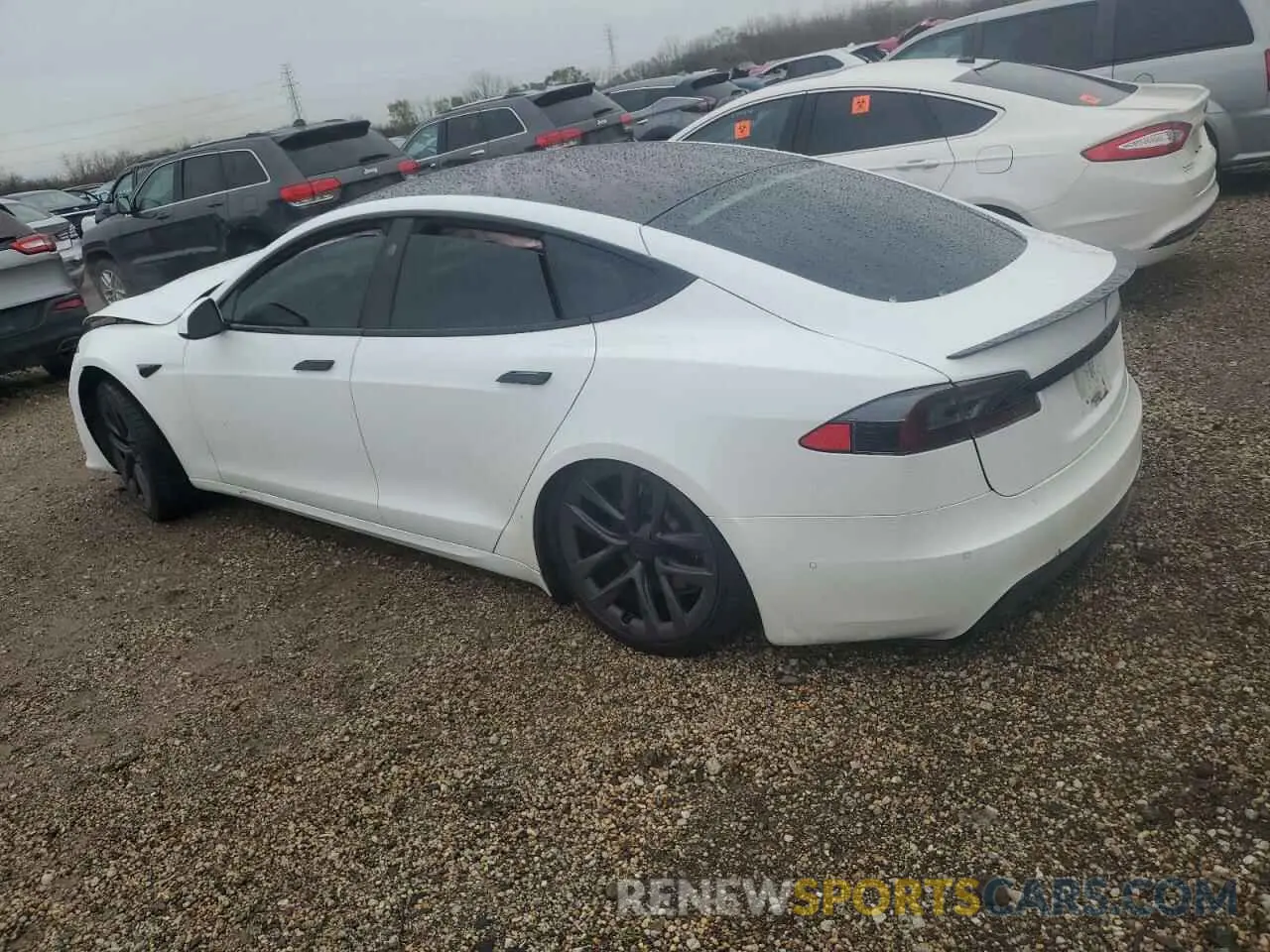 2 Фотография поврежденного автомобиля 5YJSA1E64MF443395 TESLA MODEL S 2021