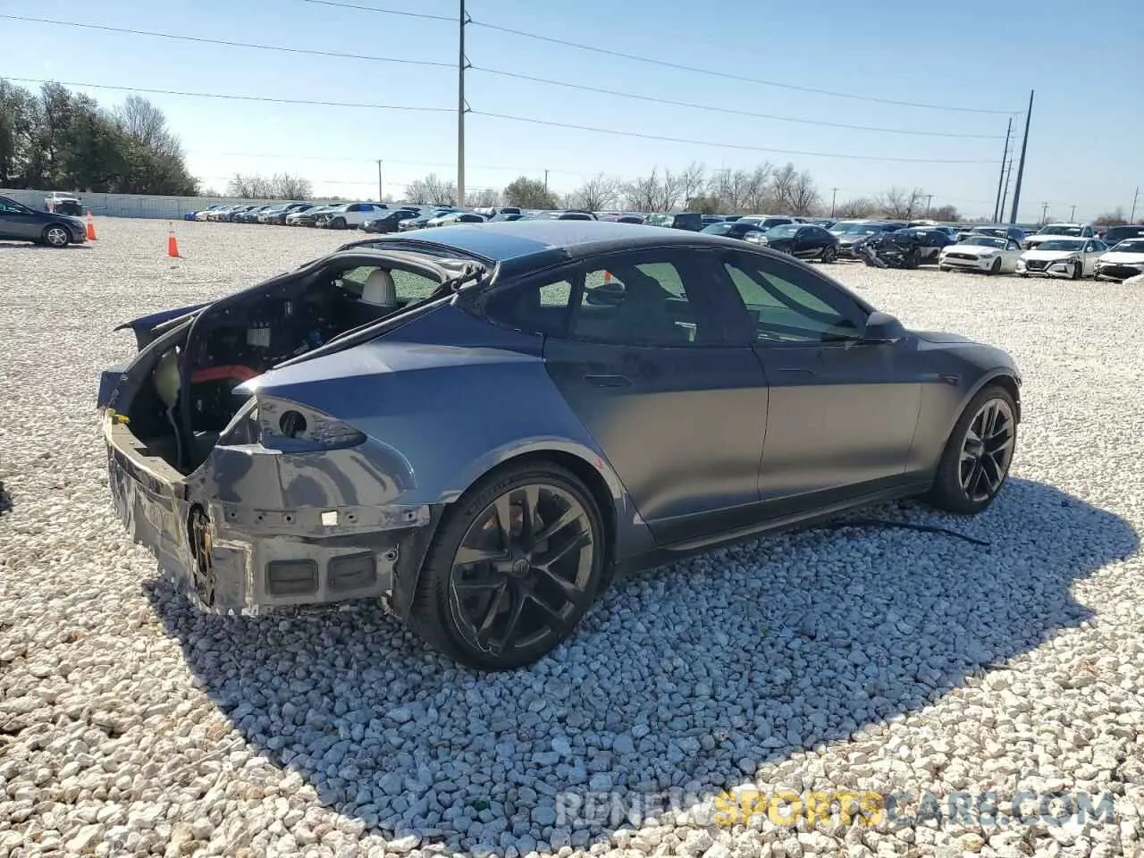 3 Photograph of a damaged car 5YJSA1E64MF451576 TESLA MODEL S 2021