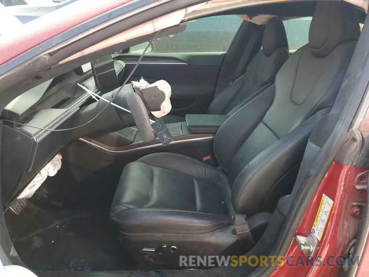 7 Photograph of a damaged car 5YJSA1E65MF435922 TESLA MODEL S 2021