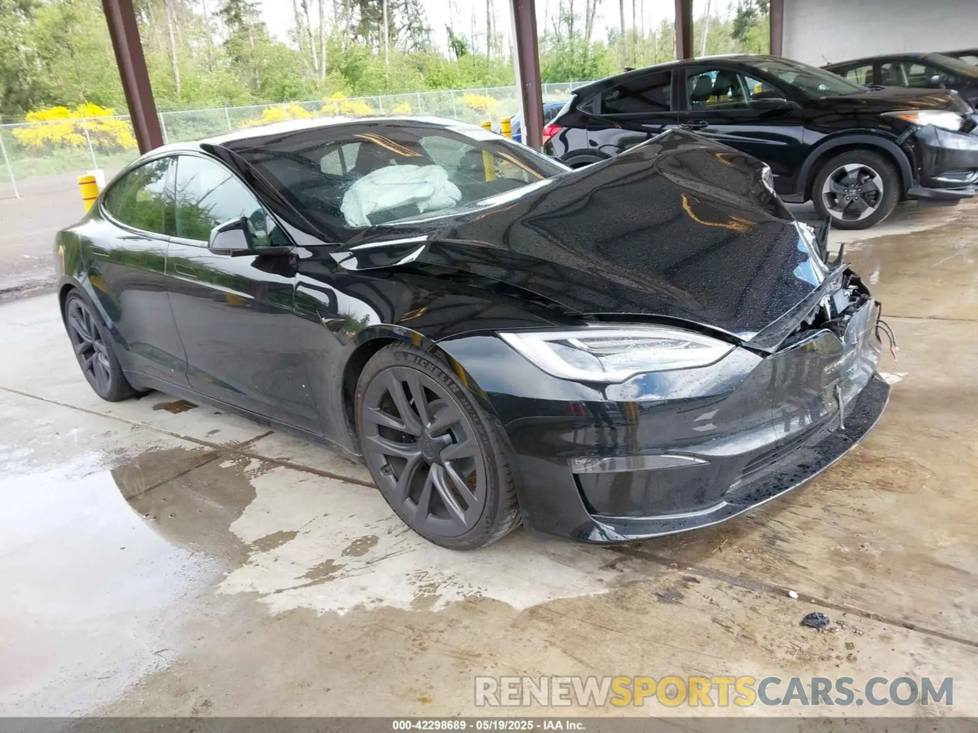1 Фотография поврежденного автомобиля 5YJSA1E66MF434066 TESLA MODEL S 2021
