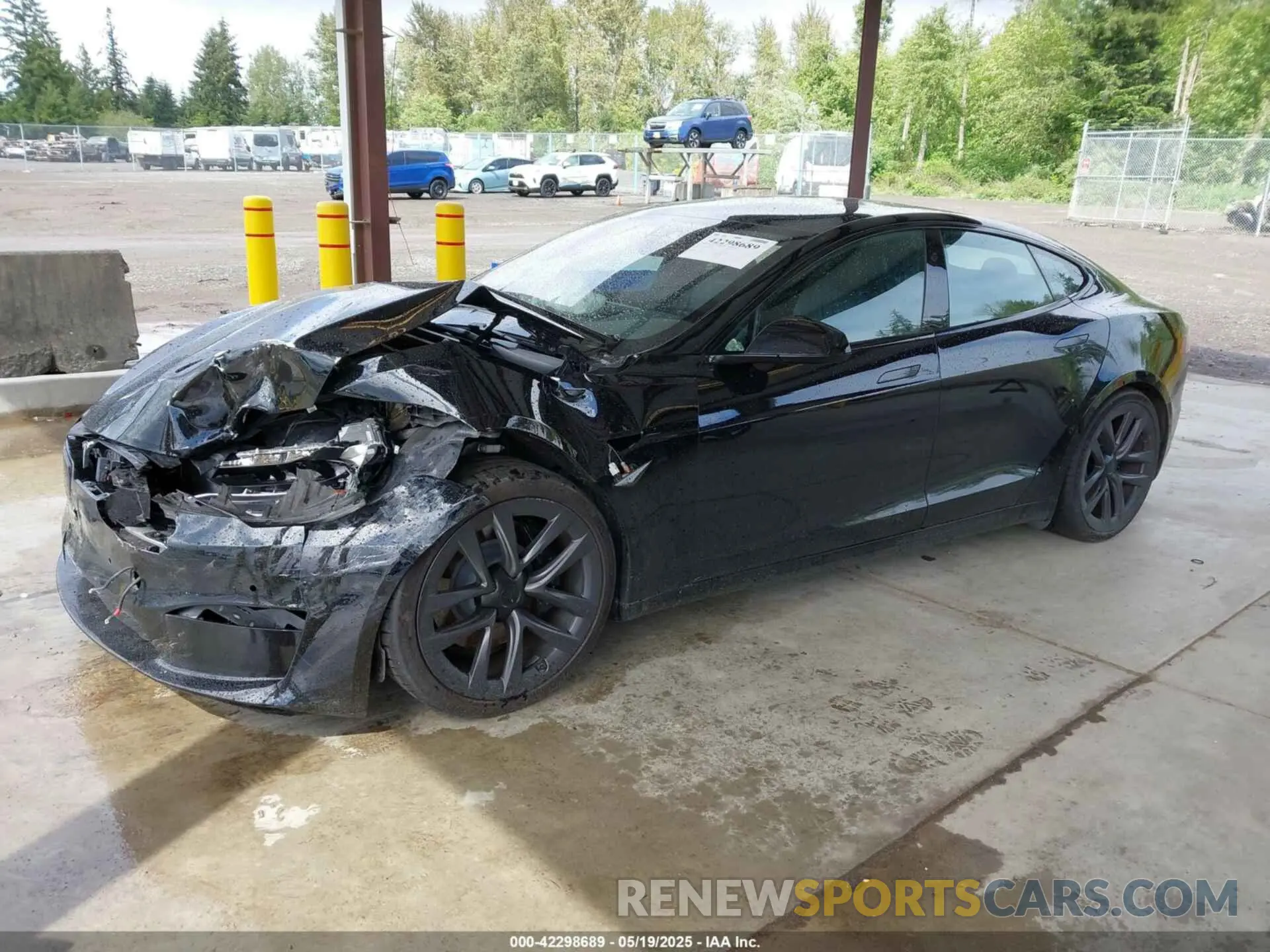 2 Фотография поврежденного автомобиля 5YJSA1E66MF434066 TESLA MODEL S 2021