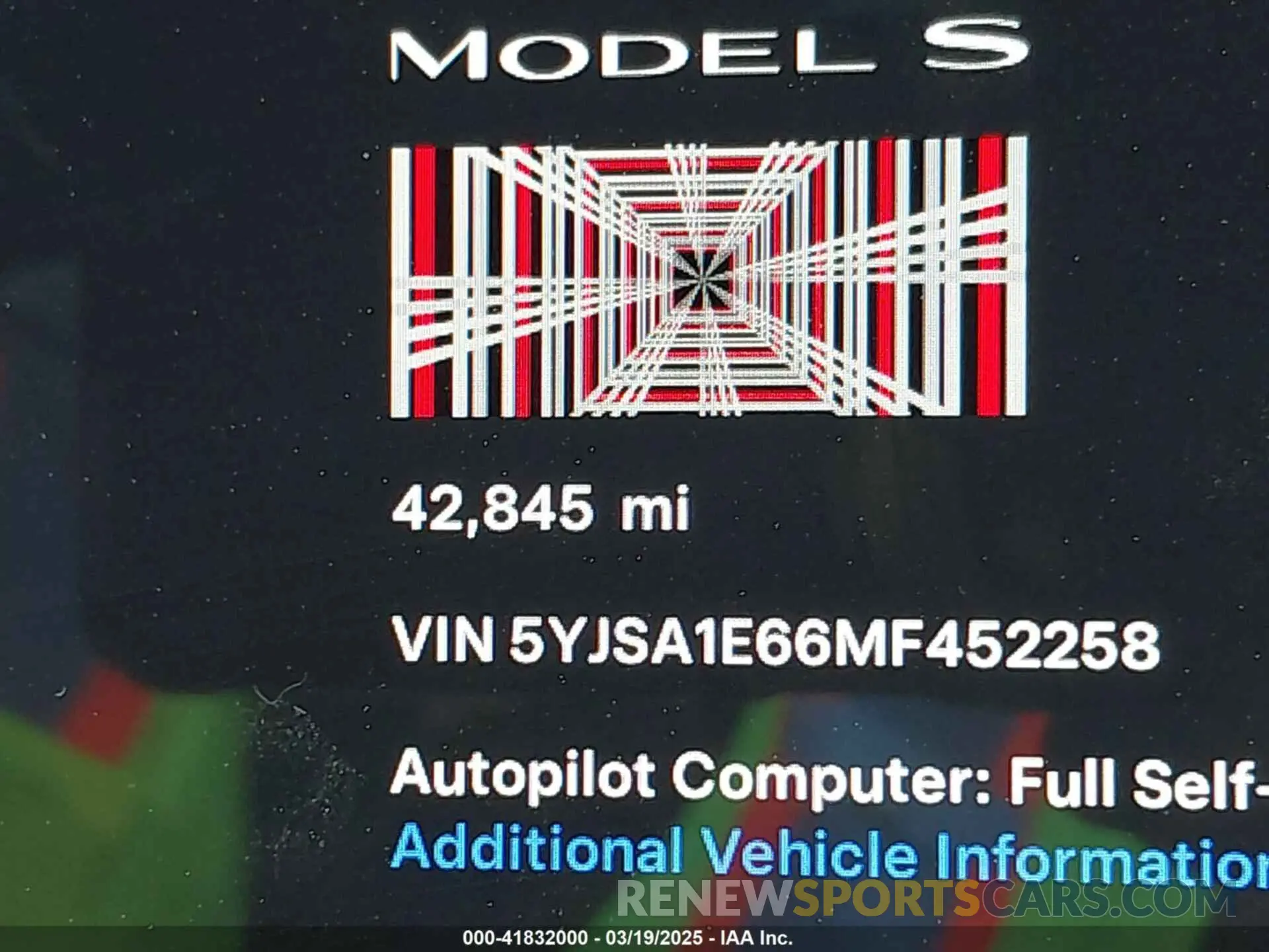 16 Photograph of a damaged car 5YJSA1E66MF452258 TESLA MODEL S 2021