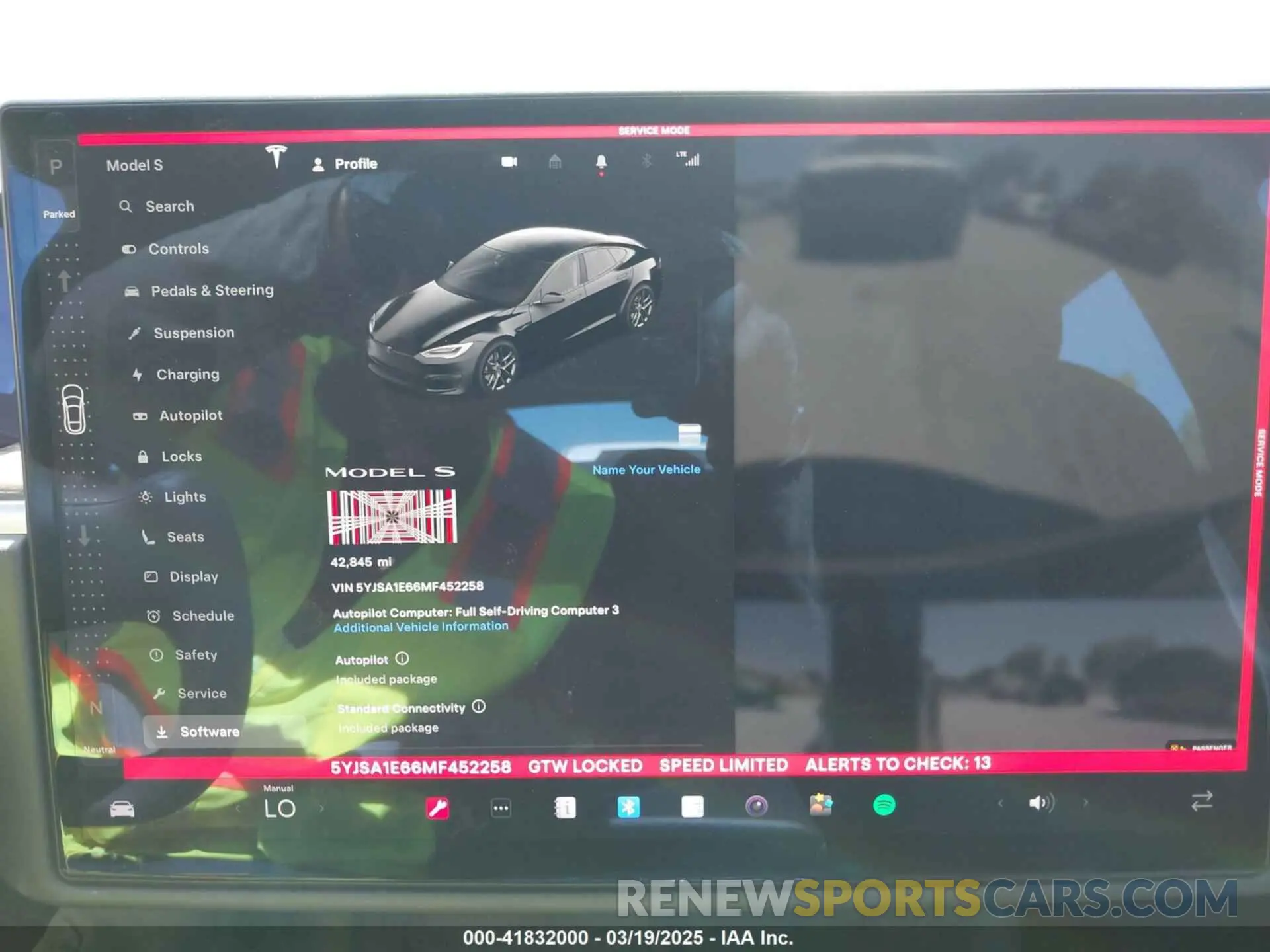 7 Photograph of a damaged car 5YJSA1E66MF452258 TESLA MODEL S 2021