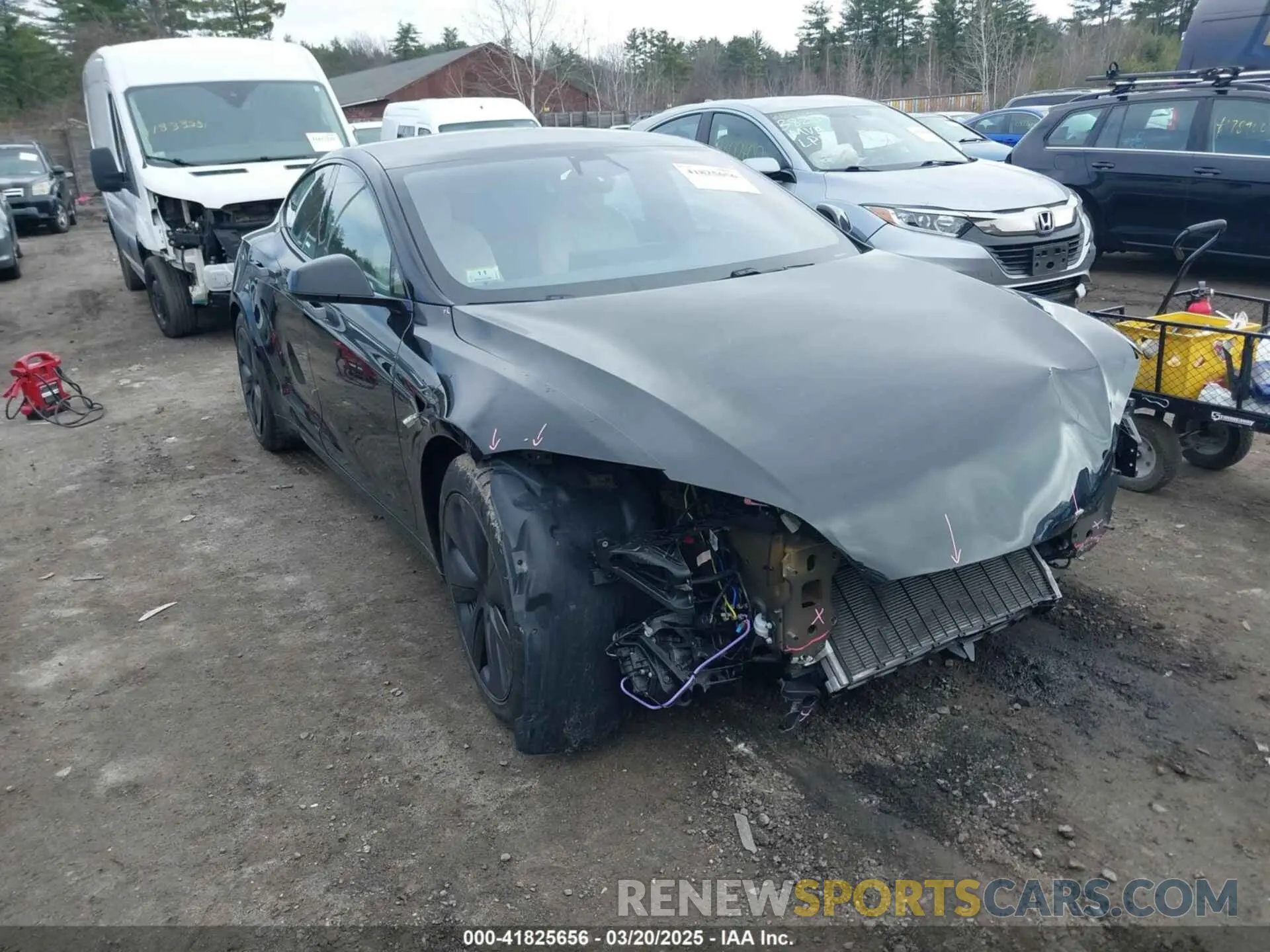 1 Фотография поврежденного автомобиля 5YJSA1E69MF439147 TESLA MODEL S 2021
