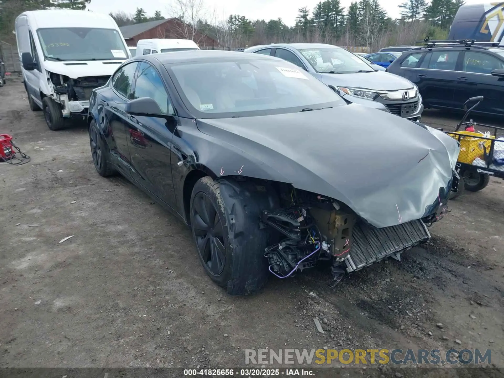 13 Фотография поврежденного автомобиля 5YJSA1E69MF439147 TESLA MODEL S 2021