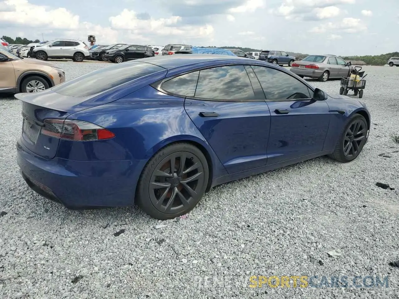 3 Photograph of a damaged car 5YJSA1E69MF451699 TESLA MODEL S 2021