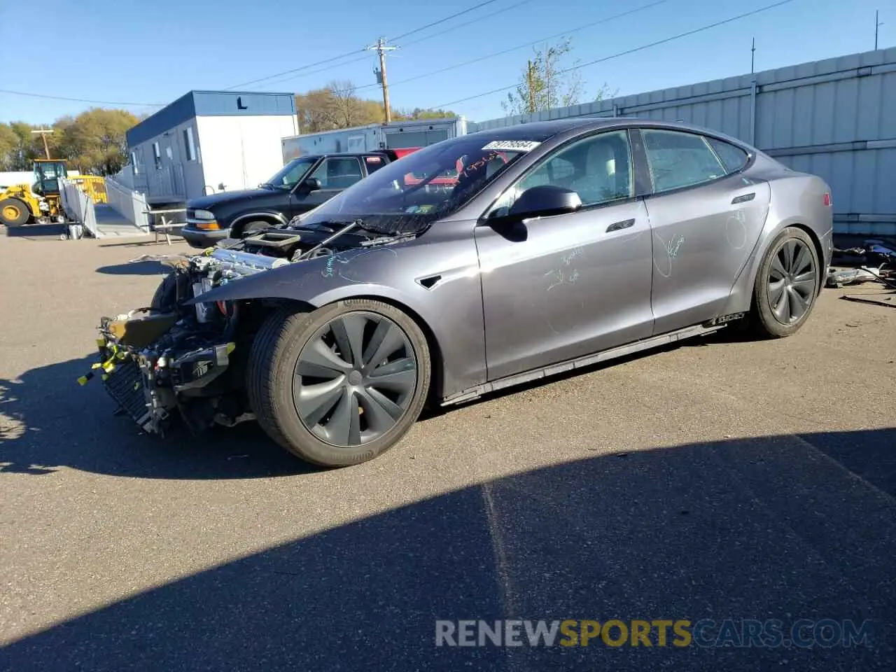 1 Фотография поврежденного автомобиля 5YJSA1E6XMF442901 TESLA MODEL S 2021