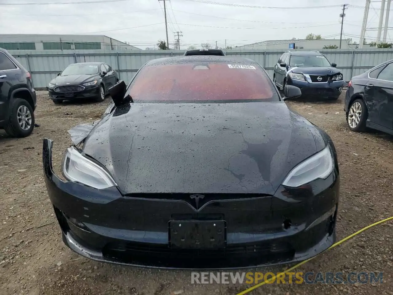 5 Фотография поврежденного автомобиля 5YJSA1E6XMF456295 TESLA MODEL S 2021
