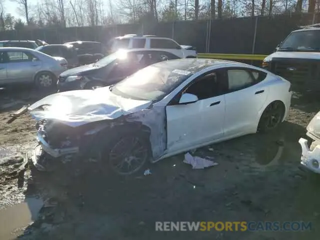 1 Photograph of a damaged car 5YJSA1E50NF471509 TESLA MODEL S 2022