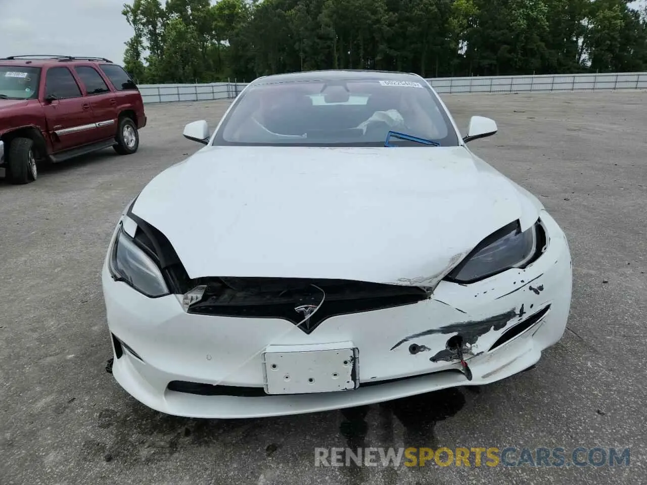 5 Photograph of a damaged car 5YJSA1E50NF476127 TESLA MODEL S 2022