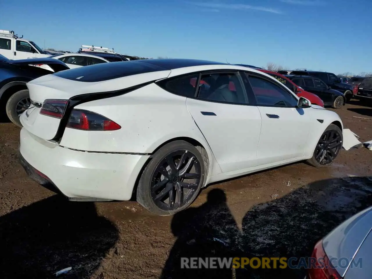 3 Фотография поврежденного автомобиля 5YJSA1E51NF470627 TESLA MODEL S 2022