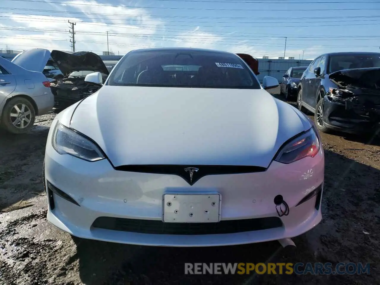 5 Фотография поврежденного автомобиля 5YJSA1E51NF470627 TESLA MODEL S 2022