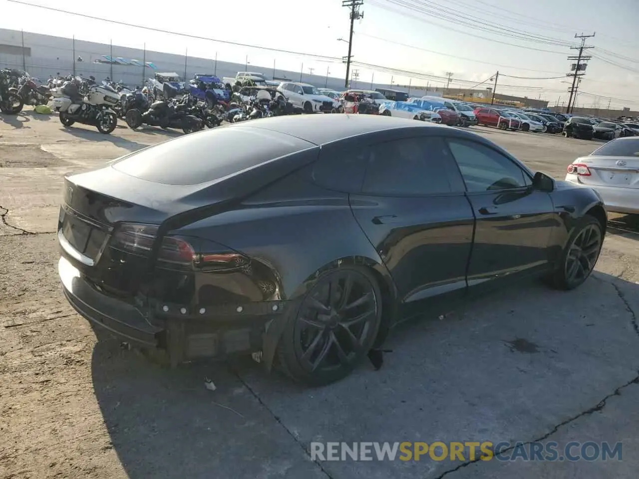 3 Фотография поврежденного автомобиля 5YJSA1E51NF482745 TESLA MODEL S 2022