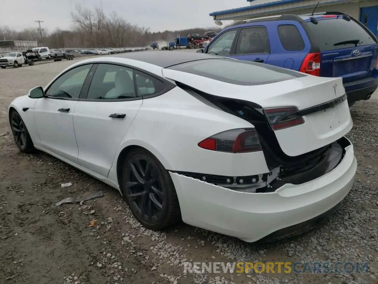 3 Фотография поврежденного автомобиля 5YJSA1E52NF467851 TESLA MODEL S 2022