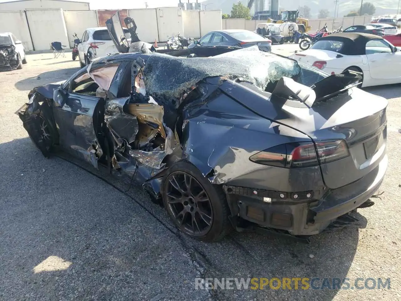 2 Фотография поврежденного автомобиля 5YJSA1E52NF480051 TESLA MODEL S 2022