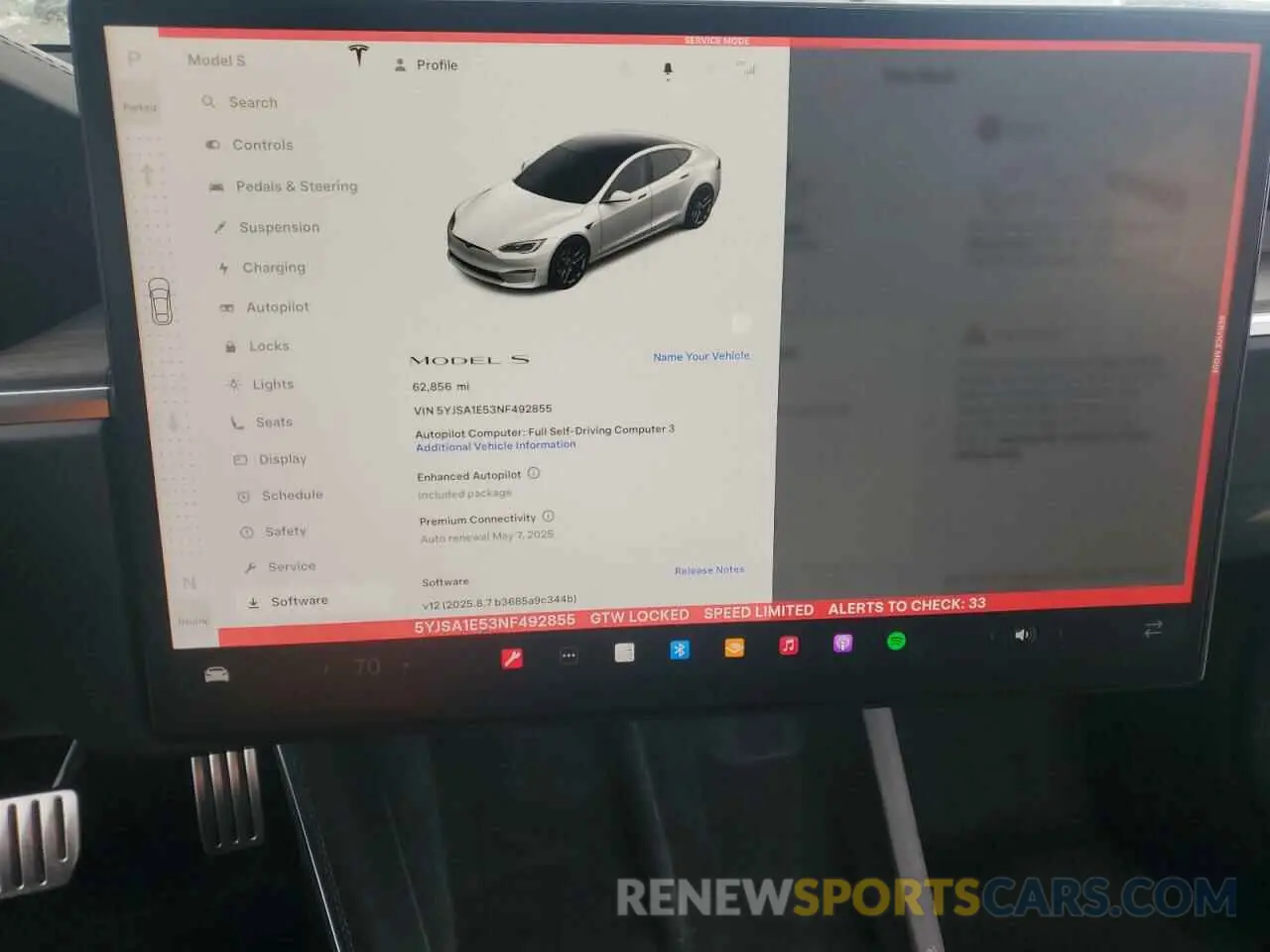 9 Фотография поврежденного автомобиля 5YJSA1E53NF492855 TESLA MODEL S 2022