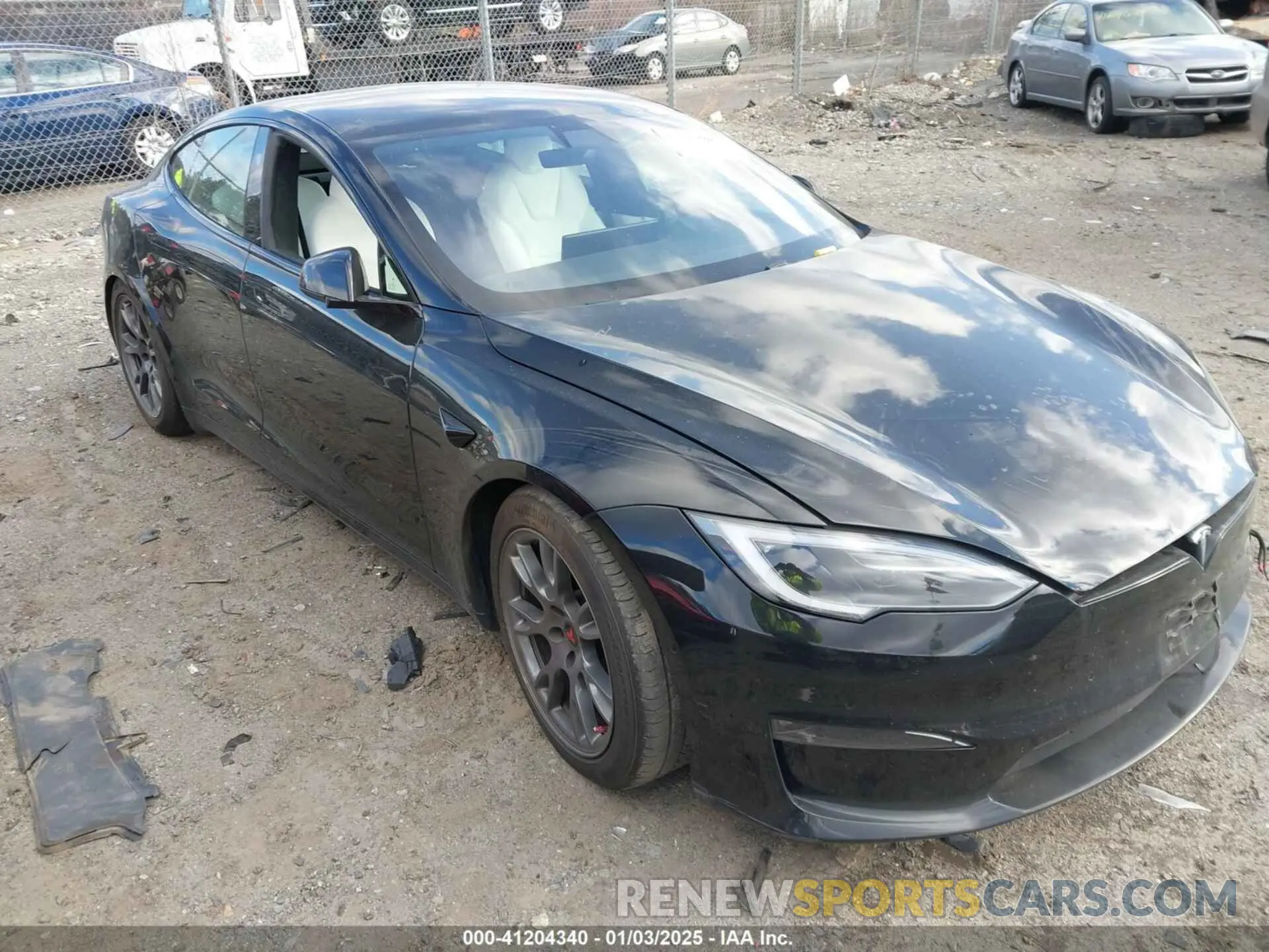 1 Photograph of a damaged car 5YJSA1E54NF476793 TESLA MODEL S 2022