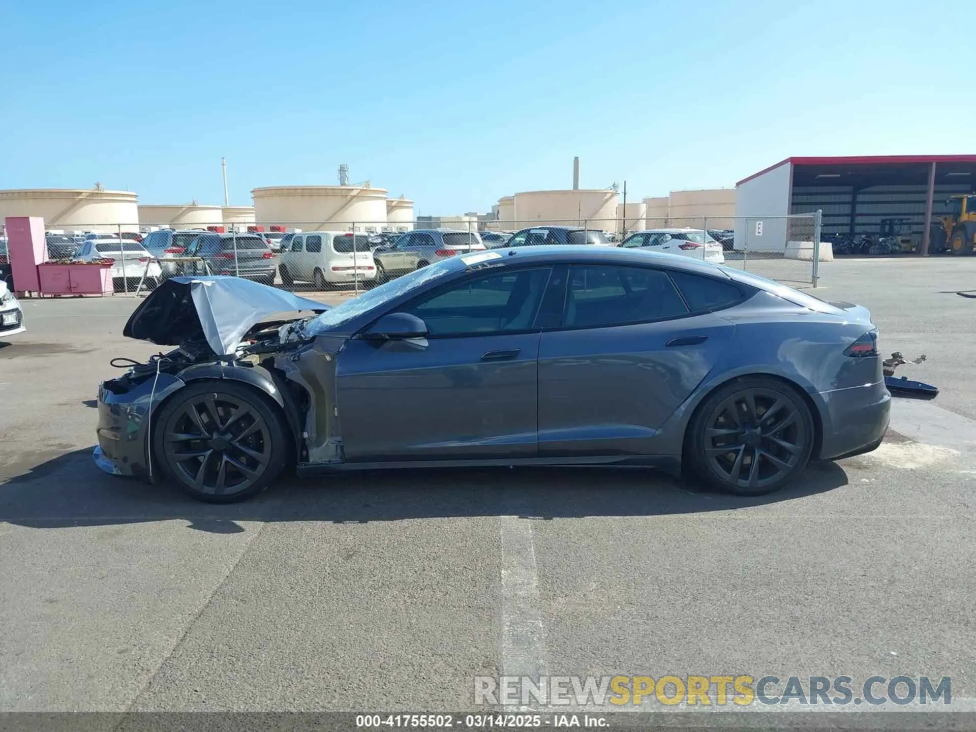 15 Фотография поврежденного автомобиля 5YJSA1E55NF483364 TESLA MODEL S 2022