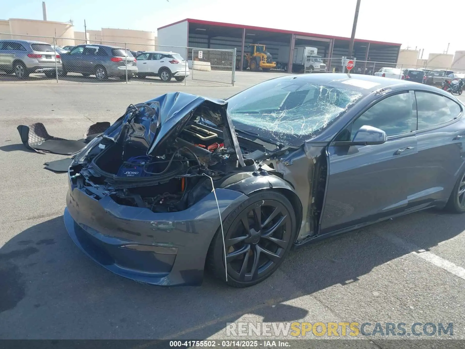 6 Фотография поврежденного автомобиля 5YJSA1E55NF483364 TESLA MODEL S 2022