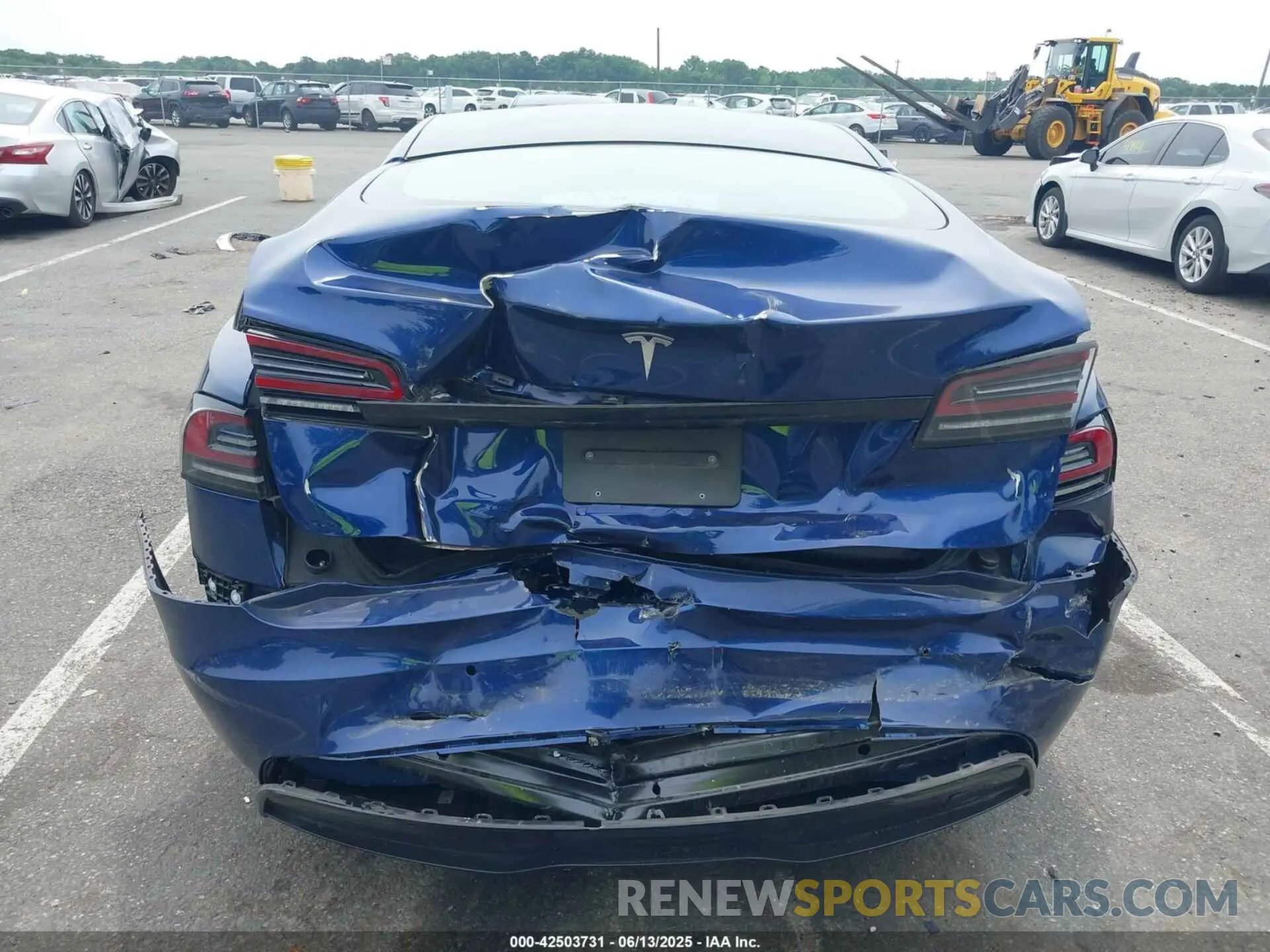 6 Фотография поврежденного автомобиля 5YJSA1E55NF493604 TESLA MODEL S 2022