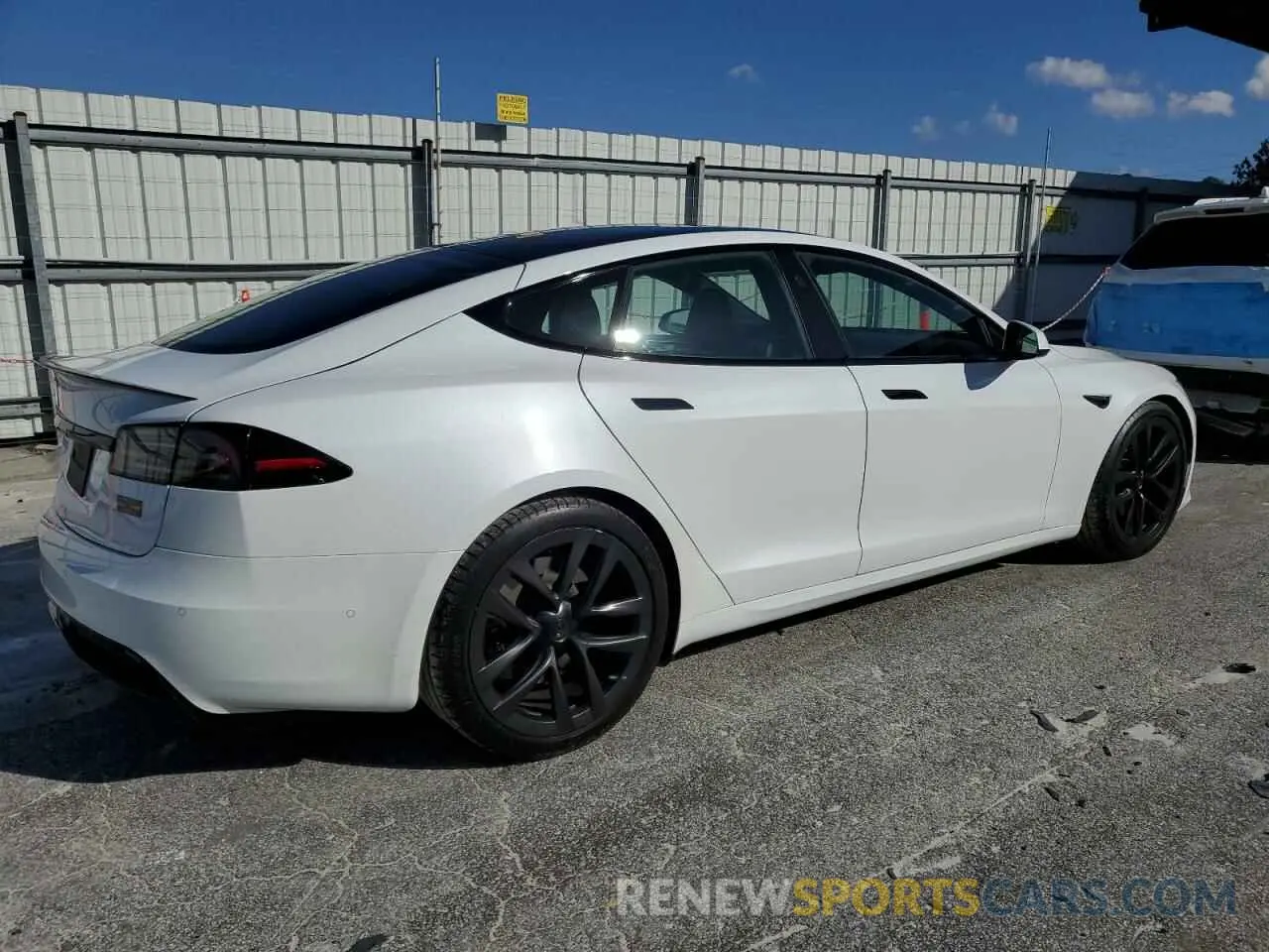 3 Фотография поврежденного автомобиля 5YJSA1E56NF493515 TESLA MODEL S 2022