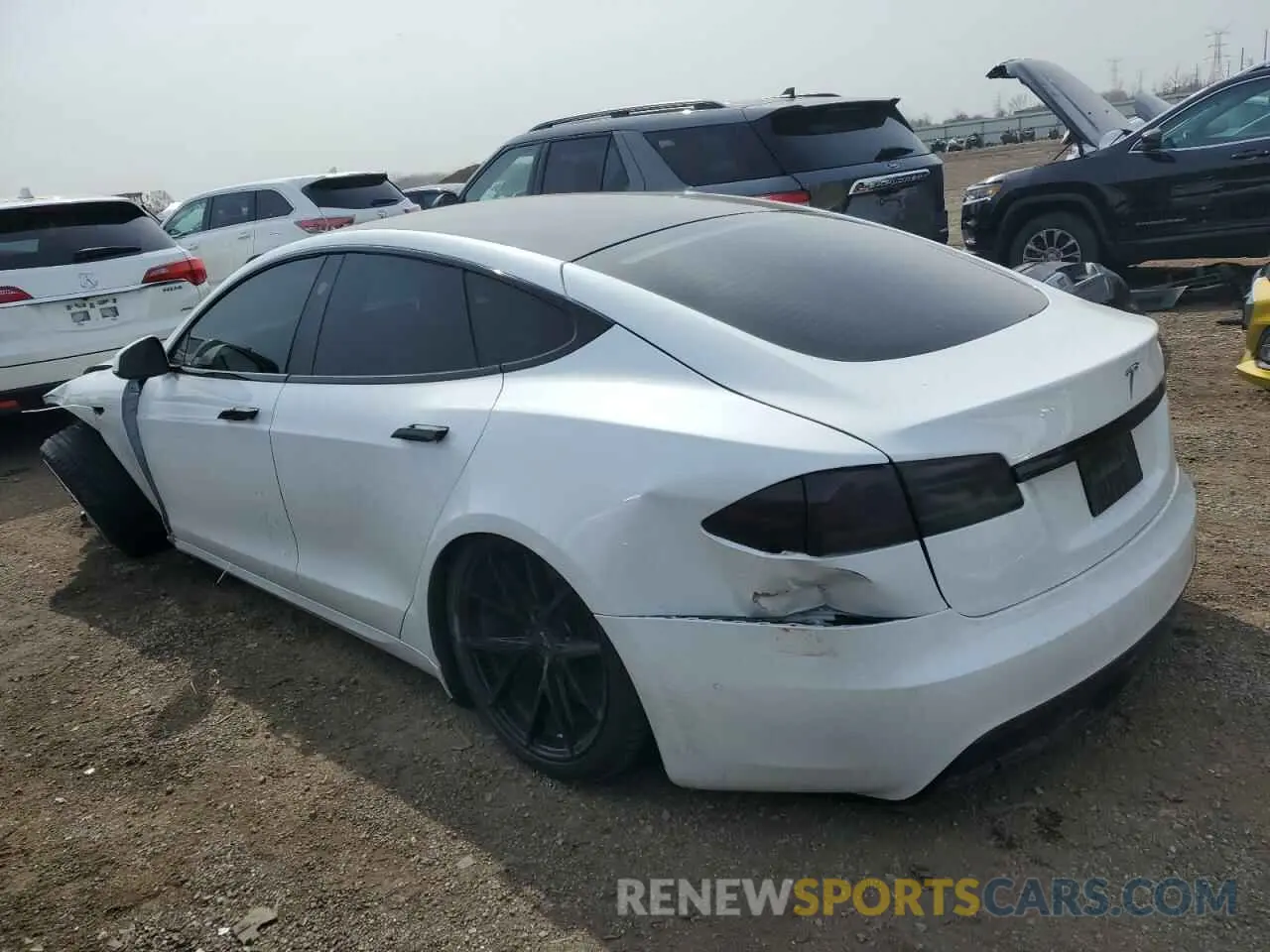 2 Фотография поврежденного автомобиля 5YJSA1E57NF473919 TESLA MODEL S 2022