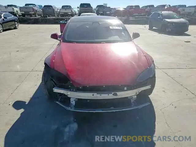 10 Photograph of a damaged car 5YJSA1E57NF478036 TESLA MODEL S 2022