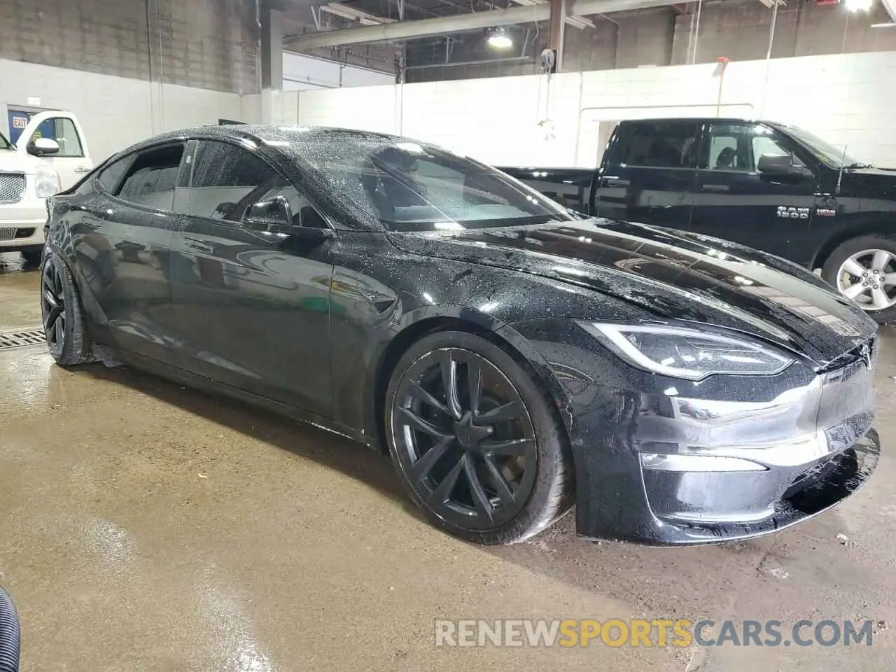 4 Фотография поврежденного автомобиля 5YJSA1E58NF478370 TESLA MODEL S 2022