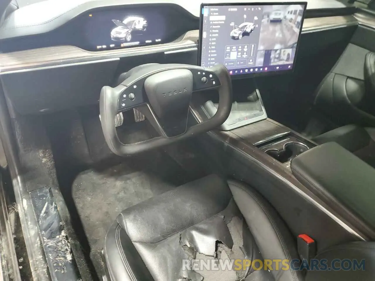 8 Фотография поврежденного автомобиля 5YJSA1E58NF478370 TESLA MODEL S 2022