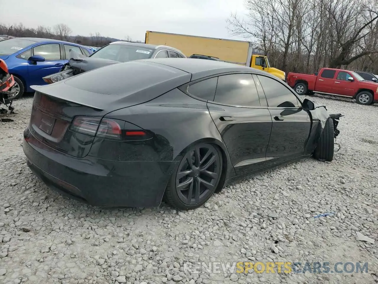 3 Фотография поврежденного автомобиля 5YJSA1E58NF479552 TESLA MODEL S 2022